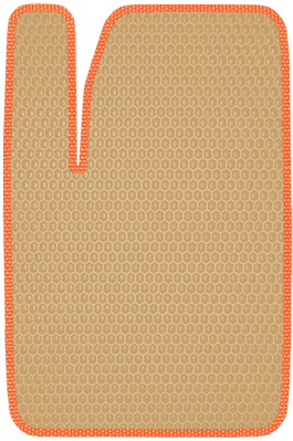 Комплект из 2-х ковров на передние сидения