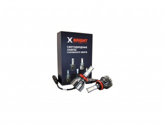 Светодиодная Лампа X-BRIGHT S3 CSP H11 5000 K. 12V Световой поток 2500Lm (Комп. 2 шт.)