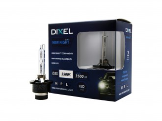 Ксеноновые лампы DIXEL HPL NEW NIGHT D2S 5500K 3300Lm КТ-2 шт.